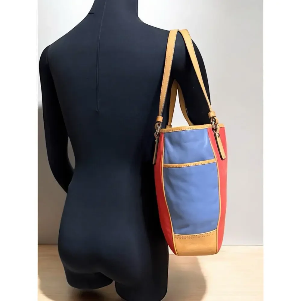 Coach F23683 Park Color Block Tote Bag